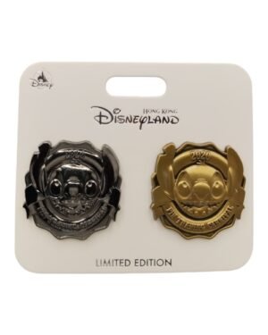 Pin Trading Carnival 2020 Stitch Logo Coin Pin Set - Black and Gold