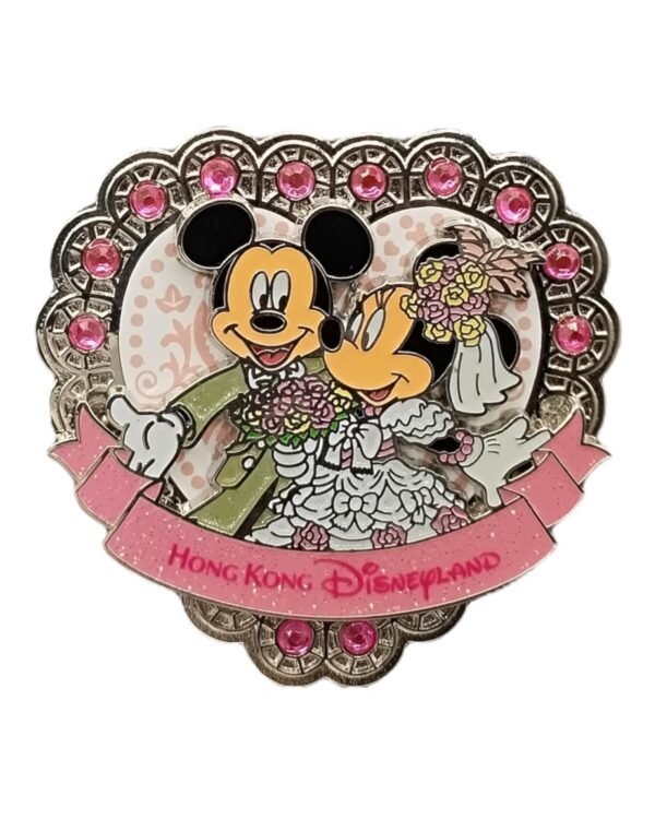 Mickey and Minnie Wedding Pin