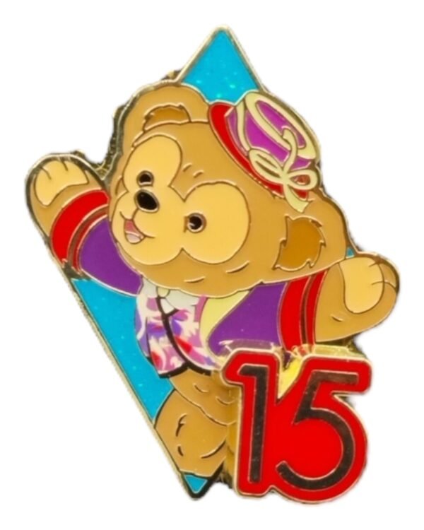 Hong Kong Disneyland 15th Anniversary Duffy Pin