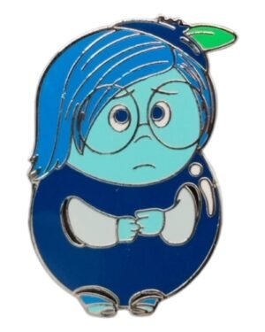 Fruity Characters Pin Series - Sadness as Blueberry