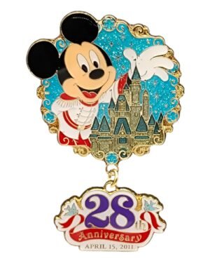 Tokyo Disneyland 28th Anniversary Mickey Pin