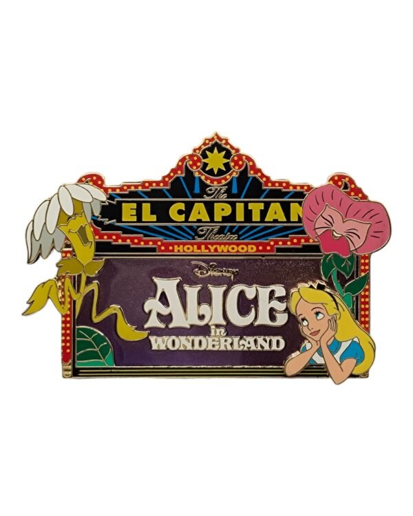 Alice in Wonderland El Captian Marquee Pin