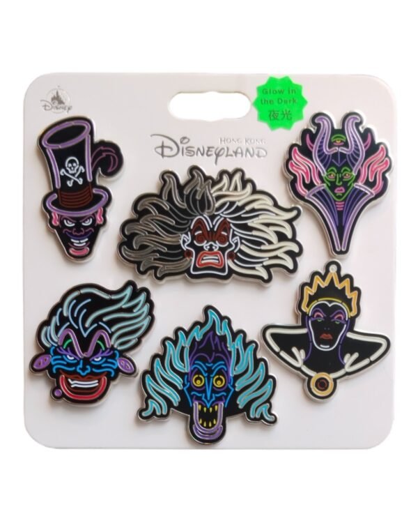 Villains Neon Light Pin Set