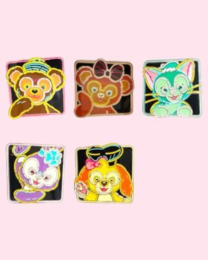 Neon Light Duffy and Friends Pin Series