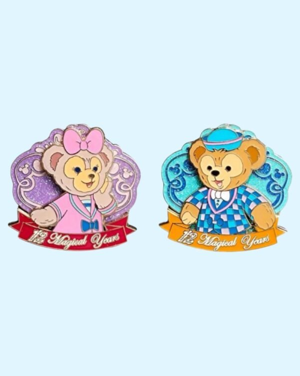 Hong Kong Disneyland 12th Anniversary Duffy and ShellieMay Pin