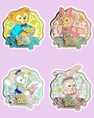 Hong Kong Disneyland 13th Anniversary Duffy and Friends Pin