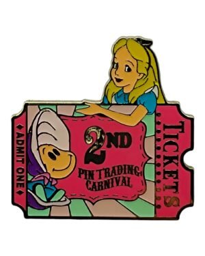 2nd Pin Trading Canrival Tickets Pin Series - Alice in Wonderland
