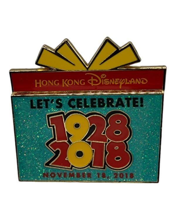Let's Celebrate! Mickey Mouse 90th Anniversary Present Slider Pin