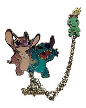 Characters Chained Pin Series - Stitch, Angel and Scrump