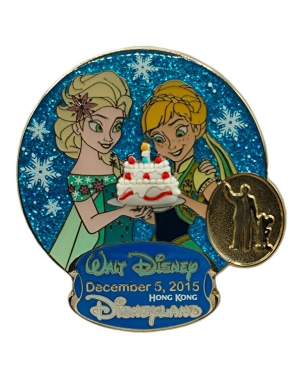 Walt Disney Birthday 2015 with Elsa and Anna Pin