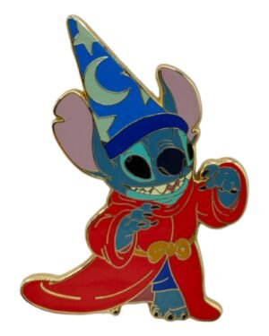 Stitch as Sorcerer Mickey Halloween Costume Pin