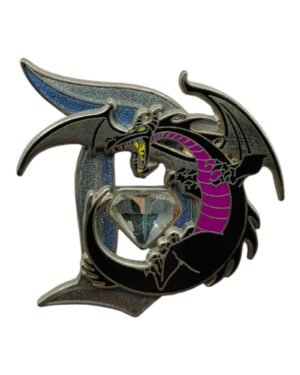 Disneyland 60th Anniversary Diamond D Pin Series - Maleficent Dragon