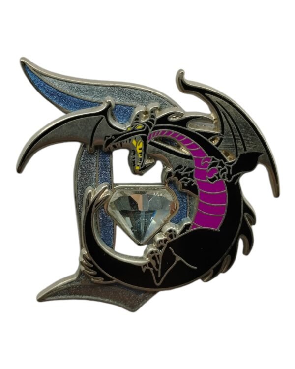 Disneyland 60th Anniversary Diamond D Pin Series - Maleficent Dragon
