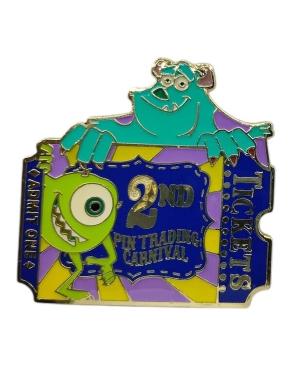 2nd Pin Trading Canrival Tickets Pin Series - Sulley and Mike