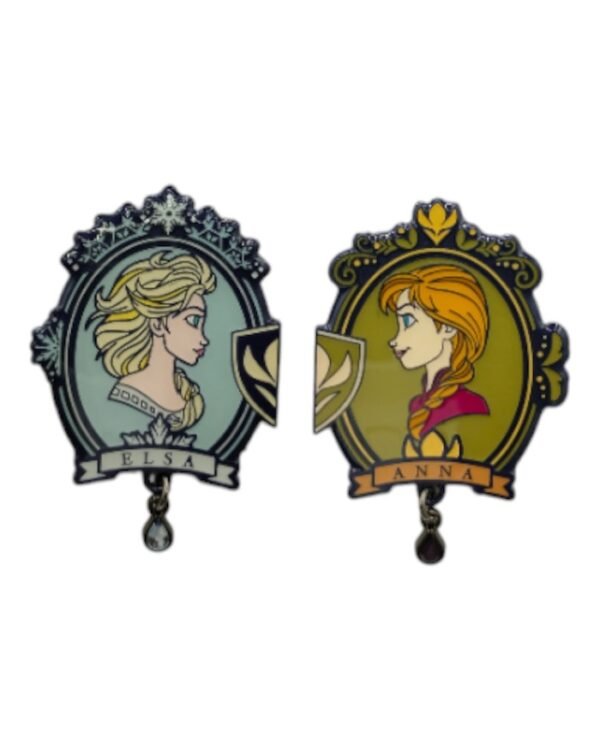 World of Frozen Elsa and Anna Profile Pin Set