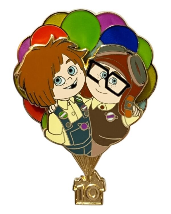 Up 10th Anniversary Ellie and Carl Pin
