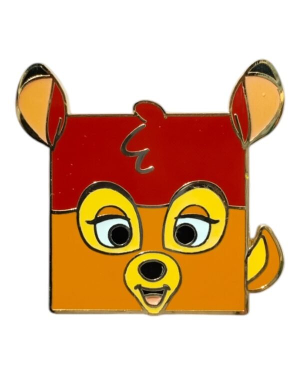 Characters in Sqaure Face Pin Series - Bambi