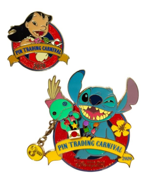 Pin Trading Carnival 2020 Pin Champion Boxed Jumbo Pin and Logo Pin