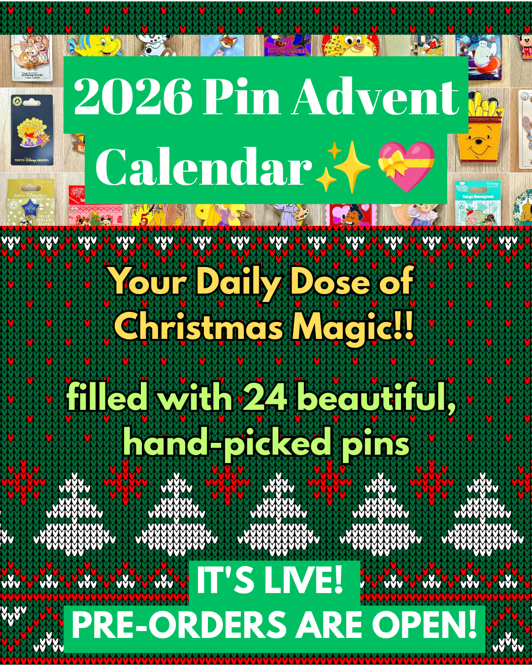 2026 Pin Advent Calendar✨🎄